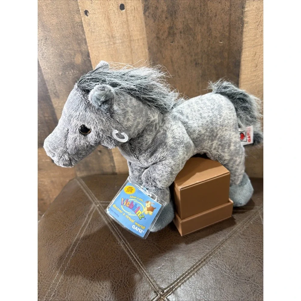 Ganz Webkinz Grey Arabian Horse Plush HM098 Stuffed Animal NEW WITH SEALED CODE